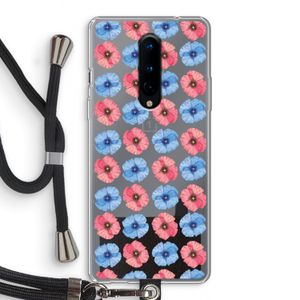 Klaproosjes: OnePlus 8 Transparant Hoesje met koord