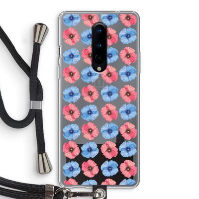Klaproosjes: OnePlus 8 Transparant Hoesje met koord
