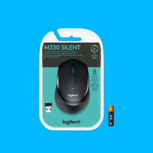 Logitech M330 Silent Plus Muis Radiografisch Optisch Zwart 3 Toetsen 1000 dpi