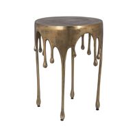 Richmond Bijzettafel Carly 43cm - Brushed Gold - Rond - thumbnail