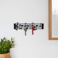 Muzieknoten rek - Sleutelhouder