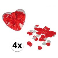 Rode hartjes bad confetti 80 gram - thumbnail