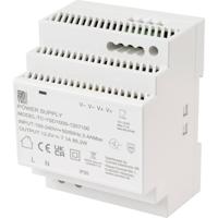TRU COMPONENTS TC-13710884 DIN-rail netvoeding Verbruik (stand-by) 0.3 W 12 V/DC 7.1 A 85.2 W Aantal uitgangen:1 x Inhoud 1 stuk(s)