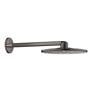 GROHE Rainshower SmartActive hoofddoucheset: hoofddouche 310 SmartActive rond wandmontage m. 2 straalsoorten hard graphite 26475A00