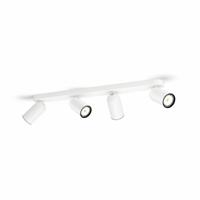 Philips SpotlampPongee 4-lichts wit - 5058431PN