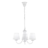 Trio Witte landelijke kroonluchterCortez 3-lichts 47cm - 110600331