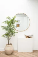Ronde spiegel Eikenhout 100 cm
