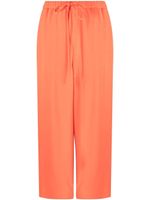 Valentino Garavani pantalon ample à taille nouée - Orange