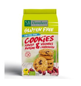 Haverkoekjes cranberry glutenvrij bio