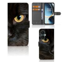 OnePlus Nord CE 3 Lite | Telefoonhoesje | Met pasjeshouder | Zwarte Kat