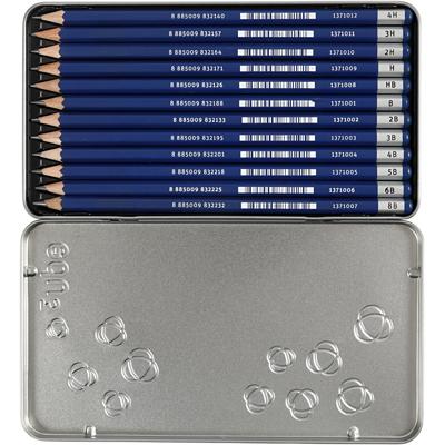 EDU3 Edu tekenpotlood, b,2b,4b,5b,6b,8b,9b,hb,h,2h,3h,4h, 12 stuk/ 1 doos