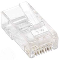 Intellinet 502399 Intellinet verpakking van 100 stuks Cat5e modulaire RJ45-stekkers UTP 3-voudige klem voor massieve draad 100 stekkers per pot 502399 - thumbnail