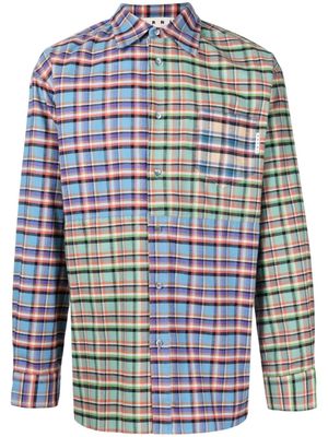Marni chemise oversize à carreaux - Bleu