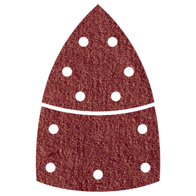 Wolfcraft Hechtschuurbladen | Korund | K240 | 2-delig | 10 stuks - 5620000