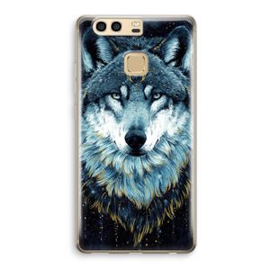 Darkness Wolf: Huawei P9 Transparant Hoesje