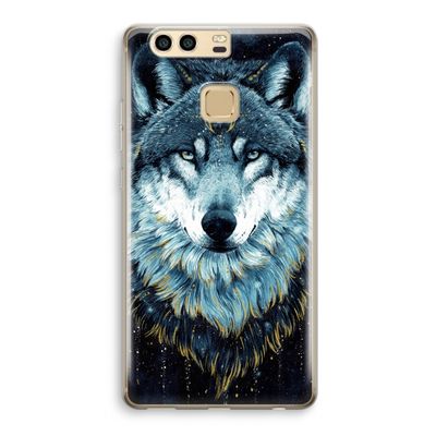 Darkness Wolf: Huawei P9 Transparant Hoesje
