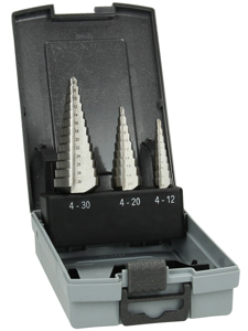Hikoki Accessoires Set Trapboren HSS 3 Stuks D. 4-12 / 4-20 / 6-30 mm 780114