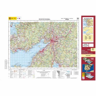 Topografische kaart 185 MT50 Pontevedra | CNIG - Instituto Geográfico Nacional1
