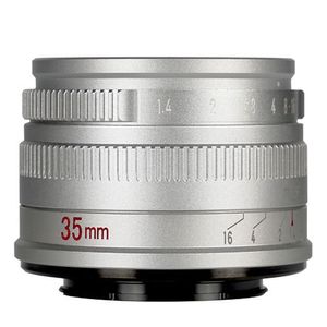 7artisans 35mm F/1.4 Canon EOS-R mount zilver