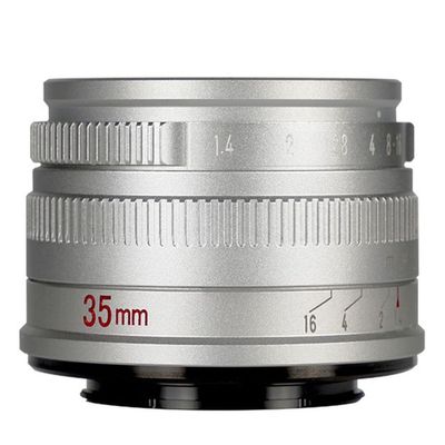 7artisans 35mm F/1.4 Canon EOS-R mount zilver