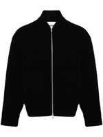 Jil Sander cardigan en polaire à fermeture zippée - Noir