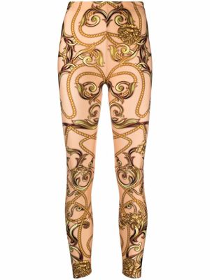 Philipp Plein legging à imprimé New Baroque - Tons neutres