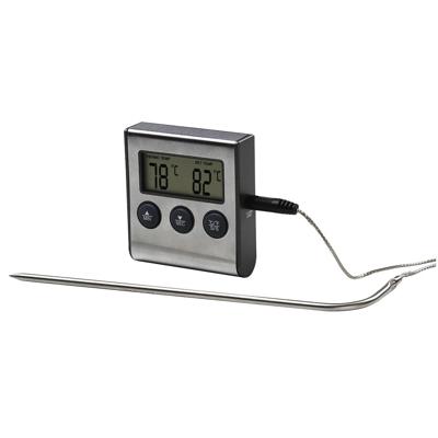Xavax Digitale vleesthermometer met timer Kookaccessoires Zwart