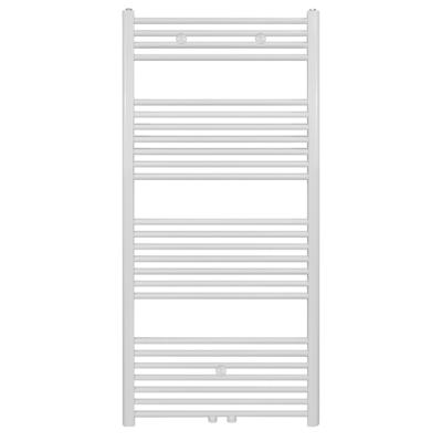 Belrad Handdoekradiator - middenaansluiting - 1400X600mm - 754Watt - Wit BW1400600