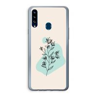 Violets are blue: Samsung Galaxy A20s Transparant Hoesje