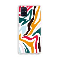 Colored Zebra: Galaxy A51 4G Transparant Hoesje