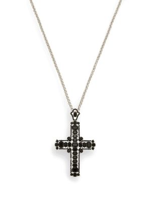 Dolce & Gabbana collier sautoir à pendentif serti de cristaux - Noir
