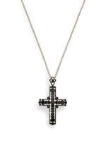 Dolce & Gabbana collier sautoir à pendentif serti de cristaux - Noir