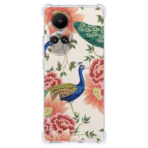 Case Anti-shock voor OPPO Reno10 | 10 Pro Pink Peacock