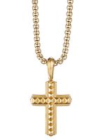 David Yurman pendentif croix en or blanc 18ct