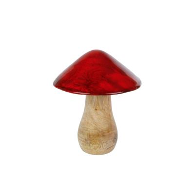 Sculptuur Paddenstoel Mango 10x10x12cm