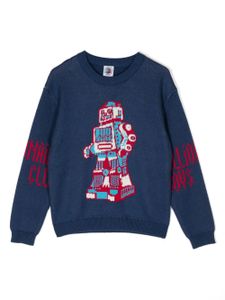 Billionaire Boys Club Kids pull en maille intarsia - Bleu