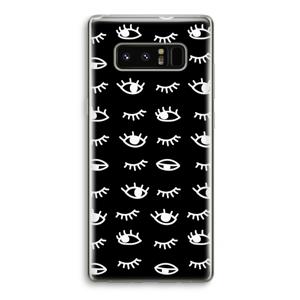 Eye pattern #3: Samsung Galaxy Note 8 Transparant Hoesje