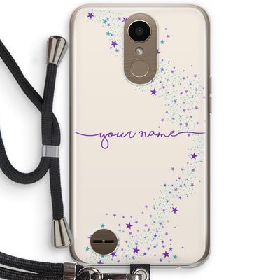 Sterren: LG K10 (2017) Transparant Hoesje met koord