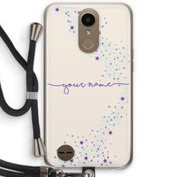 Sterren: LG K10 (2017) Transparant Hoesje met koord