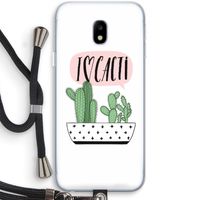 I love cacti: Samsung Galaxy J3 (2017) Transparant Hoesje met koord