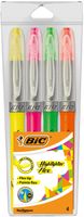 BIC 950470 markeerstift 4 stuk(s) Borstelpunt Groen, Oranje, Roze, Geel - thumbnail