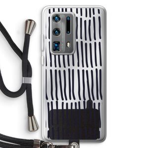 Moroccan stripes: Huawei P40 Pro Plus Transparant Hoesje met koord