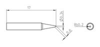 Weller RTP 004 B Soldeerpunt Afgeschuind Grootte soldeerpunt 0.4 mm Lengte soldeerpunt: 17 mm Inhoud: 1 stuk(s) - thumbnail