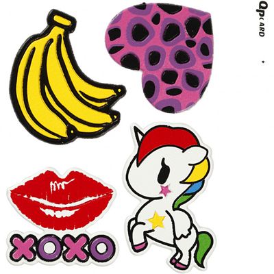 Creotime zachte stickers 'xoxo' 4 stuks