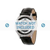 Armani horlogeband AR-0564 Croco leder Zwart 21mm - thumbnail