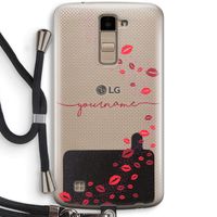 Kusjes: LG K10 (2016) Transparant Hoesje met koord