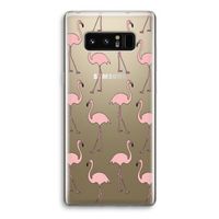 Anything Flamingoes: Samsung Galaxy Note 8 Transparant Hoesje