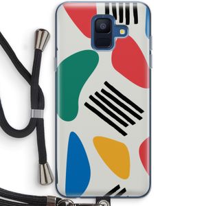 Illustratieve pop 1: Samsung Galaxy A6 (2018) Transparant Hoesje met koord