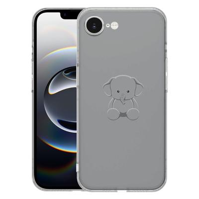 TPU Hoesje iPhone 16e - Baby Olifant Backcover TPU Hoesje iPhone 16e - Baby Olifant Backcover
