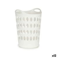 Wasmand Kipit Wit Plastic 50 L 44 x 56 x 41 cm 44 x 56,5 x 42 cm (12 Stuks)
